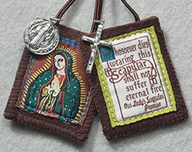 our lady of guadalupe brown scapular
